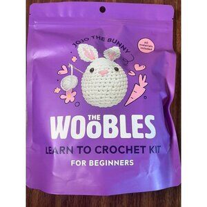 Woobles Crochet White Adult White Home Decor Gift Knit Boho Hippie Granny Artsy